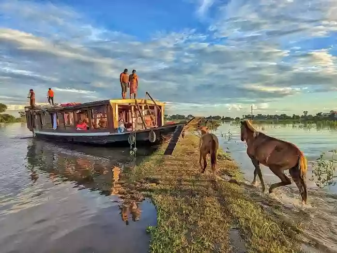 টাঙ্গুয়ার হাওর হাউজবোট - Tanguar Haor Houseboat
