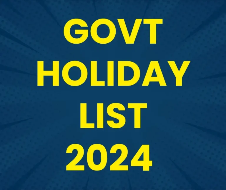 Govt holiday 2024 (Public Holiday 2024 Bangladesh)